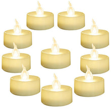 Load image into Gallery viewer, 12Pcs New Battery Operated LED Tea Lights Candles  Realistic and Bright Flickering Bulb Battery Operated Flameless LED Tea Light for Seasonal and Festival Celebration Home Decoration Flameless  birthday Decorations Party Supplies
