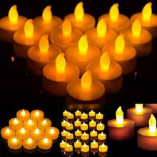Load image into Gallery viewer, 12Pcs New Battery Operated LED Tea Lights Candles  Realistic and Bright Flickering Bulb Battery Operated Flameless LED Tea Light for Seasonal and Festival Celebration Home Decoration Flameless  birthday Decorations Party Supplies
