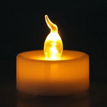 Load image into Gallery viewer, 12Pcs New Battery Operated LED Tea Lights Candles  Realistic and Bright Flickering Bulb Battery Operated Flameless LED Tea Light for Seasonal and Festival Celebration Home Decoration Flameless  birthday Decorations Party Supplies
