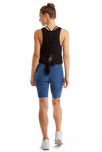 Load image into Gallery viewer, Turtle Bay New York Women's Compressed Double Knit Cycle Shorts in Polyester Blend Fabric with Side Phone Pockets
