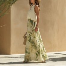 Load image into Gallery viewer, Waist-Cinching Ruffle-Hem Printed Maxi Dress – S–3XL
