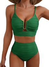 Load image into Gallery viewer, Women's Solid Color Gathering Swimsuit
