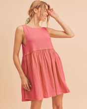 Load image into Gallery viewer, Round Neck Mini Tank Dress For Women–Versatile Everyday Essential, Comfortable &amp; Stylish Casual Dress, Perfect for Layering or Standalone Look
