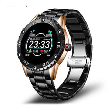 Load image into Gallery viewer, New Smart Watch For Men  With IP67 Waterproof Protecion and Heart Rate Fitness Tracker Pedometer For Android and IOS sistems Steel Band Sports Men Smart Watch
