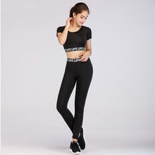 Load image into Gallery viewer, Printed navel short-sleeved quick-drying dance dress
