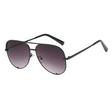 Load image into Gallery viewer, Luxury Lady Vintage Round Metal  Sunglasses For  Driving Black Retro Mirror Sunglasses Woman  Shade Sunglasses With  UV400 Protection
