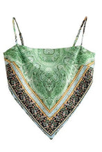 Load image into Gallery viewer, Cropped scarf tank top
