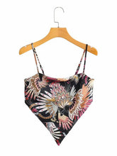 Load image into Gallery viewer, Cropped scarf tank top
