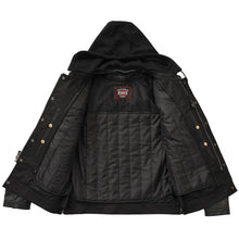 Load image into Gallery viewer, Nightstrike Men’s Motorcycle Leather Jacket

