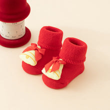 Load image into Gallery viewer, Baby Socks Christmas Newborn For Baby Boys/Girls Christmas Floor Socks Anti-Slip Baby Step Socks For Baby Kids

