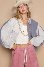 Load image into Gallery viewer, Classic Artistic Crochet Patch Exposed Seam Button Up Jacket Chic &amp; Edgy Outerwear
