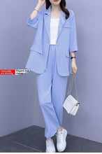 Load image into Gallery viewer, Long Sleeve Suit Jacket &amp; Pants Two-Piece Set – 3 Colors, M–6XL
