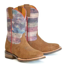 Load image into Gallery viewer, Tin Haul Little Patriot / Americana Sole (Red, White, &amp; Blue) - Little Kids/Big Kids Leather Cowboy Boots
