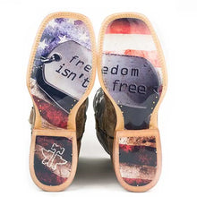 Load image into Gallery viewer, Tin Haul Freedom/Dog Tags - Men&#39;s Leather Cowboy Boot
