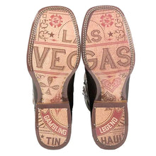 Load image into Gallery viewer, Tin Haul Kings / Gambling Legend ( Black) - Mens Leather Cowboy Boot
