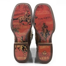 Load image into Gallery viewer, Tin Haul I'm In Stitches/Cowboy Heritage - Men's Leather Cowboy Boot
