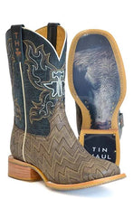 Load image into Gallery viewer, Tin Haul Lightning Strikes  - Men&#39;s Leather Cowboy Boot
