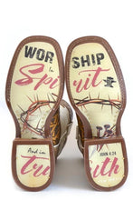 Load image into Gallery viewer, Tin Haul Cross &amp; Thorns - Men&#39;s Leather Cowboy Boot
