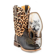 Load image into Gallery viewer, Tin Haul Wild Cat - Women's Leather Cowgirl Boot
