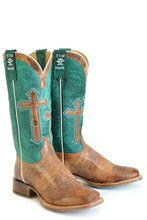 Load image into Gallery viewer, Tin Haul Crucifix - Women&#39;s Leather Cowgirl Boot
