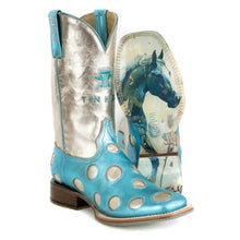 Load image into Gallery viewer, Tin Haul Polka Dot Diva - Women's Leather Cowgirl Boot

