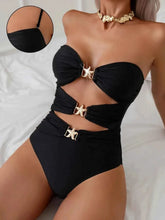 Load image into Gallery viewer, Trendy Cutout Sweetheart: One-Piece Swimwear
