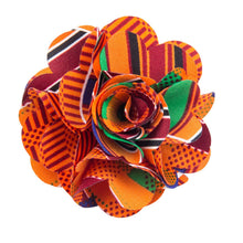 Load image into Gallery viewer, Vittorio Vico Men's Formal Kente Flower Lapel Pin

