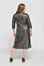 Load image into Gallery viewer, A- Line Dress - Metallic Pleated

