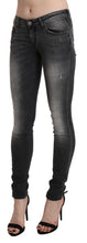 Load image into Gallery viewer, Acht Black Gray Washed Skinny Trouser Cotton Jeans
