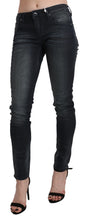 Load image into Gallery viewer, Acht Black Washed Low Waist Skinny Denim Trouser
