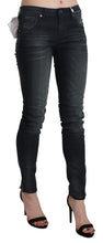Load image into Gallery viewer, Acht Black Washed Low Waist Skinny Denim Trouser
