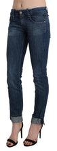 Load image into Gallery viewer, Acht Blue Washed Low Waist Skinny Denim Trouser
