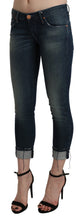 Load image into Gallery viewer, Acht Blue Washed Low Waist Skinny Cropped Denim pant
