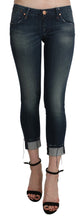 Load image into Gallery viewer, Acht Blue Washed Low Waist Skinny Cropped Denim pant
