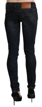 Load image into Gallery viewer, Acht Blue Washed Low Waist Skinny Denim Slim Trouser
