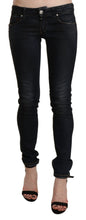 Load image into Gallery viewer, Acht Black Washed Low Waist Skinny Denim Jeans
