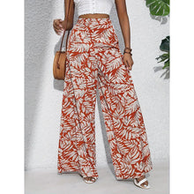 Load image into Gallery viewer, Women’s Printed High‑Waist Wide‑Leg Palazzo Pants
