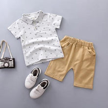 Load image into Gallery viewer, Modern Luxury Baby Boys T shirt And Shorts Anchor Printed Children's Clothing in Elegant  Deisgn
