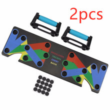 Load image into Gallery viewer, Push Up Rack Edge 9 in 1 Body Building Exercise Fitness Tools Women Men Push-Up Display Shelves and Raisers For GYM Training Body drop shipping
