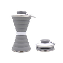 Load image into Gallery viewer, 500ML Foldable Silicone Water Bottle: Ultimate Travel Companion!
