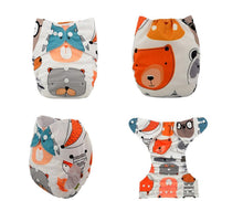 Load image into Gallery viewer, ModernLuxury Printed Baby Cloth Diaper Reusable Cloth Nappy Snap Adjustable Pocket Diaper Nappies For Baby Kids
