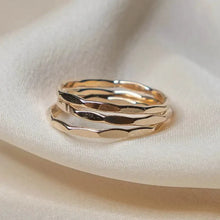 Load image into Gallery viewer, 14K Gold Filled Textured Stacking Ring

