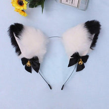 Load image into Gallery viewer, 15 Colors Beautiful Masquerade Halloween Cat Ears Cosplay Cat Ear Party Costume Bow Tie Bell Headwear Headband Gorgeous Hair Accessories For Women
