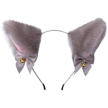 Load image into Gallery viewer, 15 Colors Beautiful Masquerade Halloween Cat Ears Cosplay Cat Ear Party Costume Bow Tie Bell Headwear Headband Gorgeous Hair Accessories For Women
