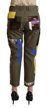 Load image into Gallery viewer, Dolce &amp; Gabbana Green Military Cargo Trouser Cotton Pants
