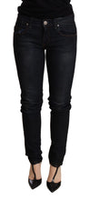 Load image into Gallery viewer, Acht Blue Washed Low Waist Skinny Denim Trouser
