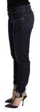 Load image into Gallery viewer, Acht Blue Washed Low Waist Skinny Denim Trouser
