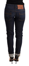 Load image into Gallery viewer, Acht Blue Washed Low Waist Skinny Denim Trouser

