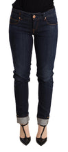 Load image into Gallery viewer, Acht Blue Washed Low Waist Skinny Denim Trouser
