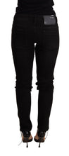 Load image into Gallery viewer, Acht Black Low Waist Skinny Denim Trouser
